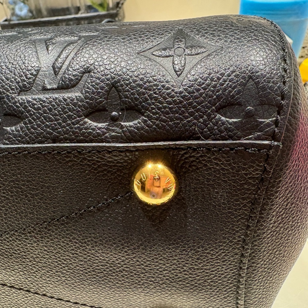 Louis Vuitton Black Embossed Montaigne mm - Picture 10 of 16
